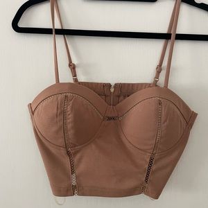 Mocha crop top